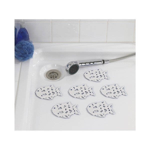 Set di 6 tappetini da bagno antiscivolo Fish - Wenko-image-1