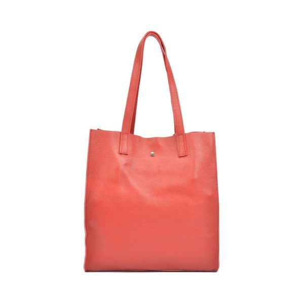 Červená kožená kabelka Isabella Rhea Donna-image-2
