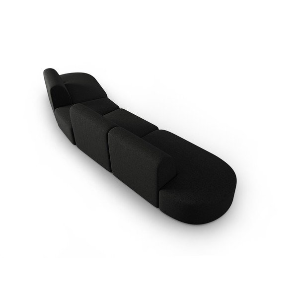Divano nero 412 cm Shane - Micadoni Home-image-3
