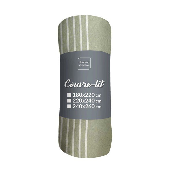 Copriletto verde 220x240 cm Adele – douceur d'intérieur