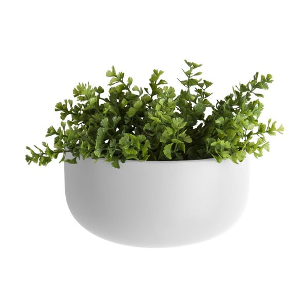 Vaso da parete in ceramica bianca opaca Nest Oval - PT LIVING