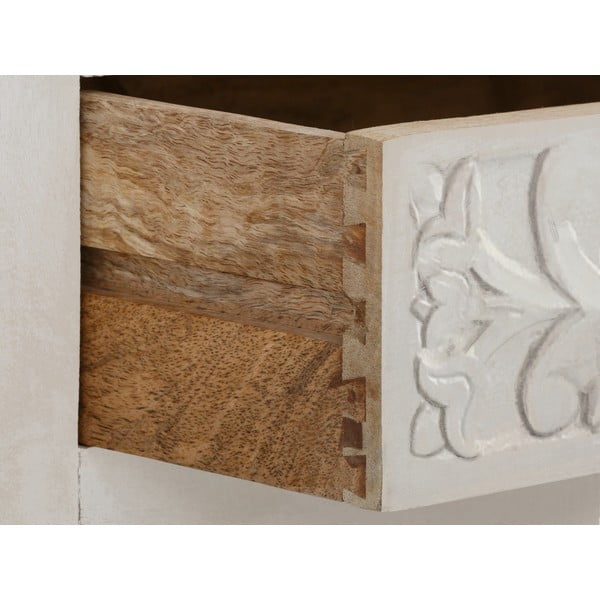 Armadio in legno di mango color crema 180x40 cm Kalhana - Støraa-image-3