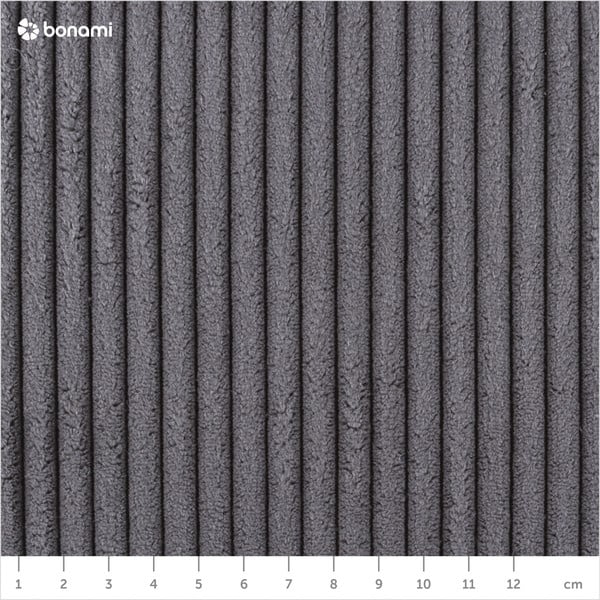 Letto matrimoniale imbottito grigio scuro rete non inclusa 140x200 cm Mattis Cord – Meise Möbel-image-4