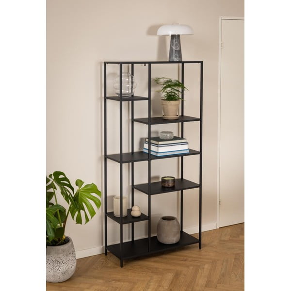 Libreria nera in metallo 80x165 cm Newcastle - Actona-image-4