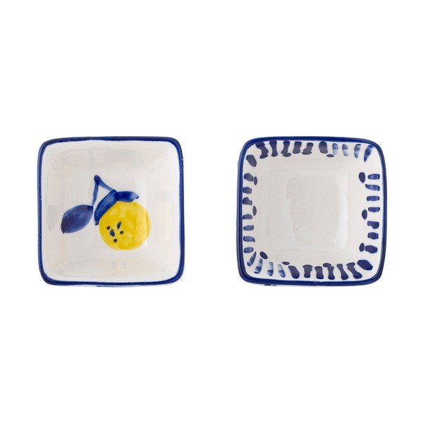 Ciotoline in set bianche/blu in gres 2 pz Maxima – Bloomingville-image-2
