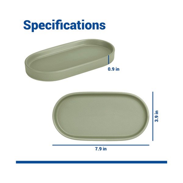 Organizer da bagno verde in ceramica Fablo – Wenko-image-3