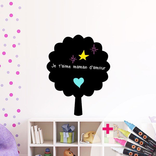 Set popisovací samolepky a 4 fixů Fanastick Tree