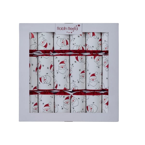 Set di 6 cracker natalizi Santa Game Cards - Robin Reed