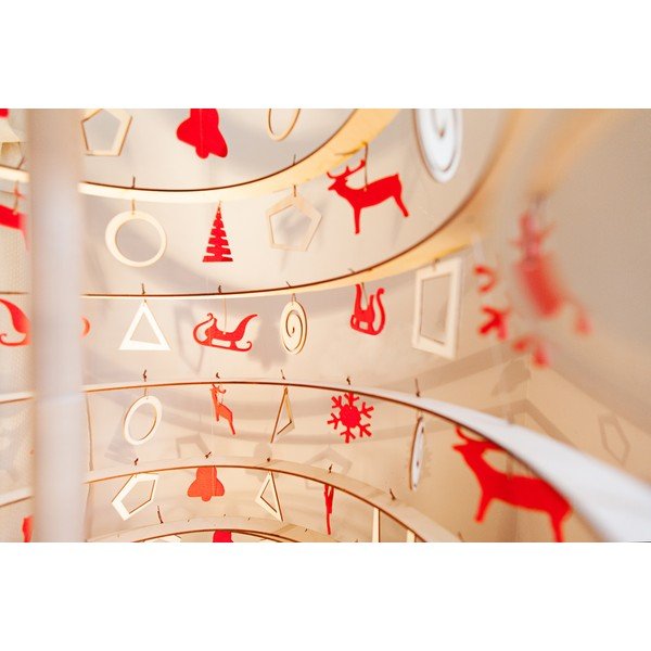 Albero di Natale decorativo in legno Grande, altezza 138 cm - Spira-image-4