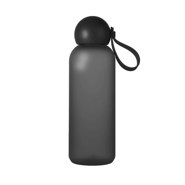 Bottiglia bottiglia da viaggio nera in plastica riciclata 650 ml Tom – Sagaform