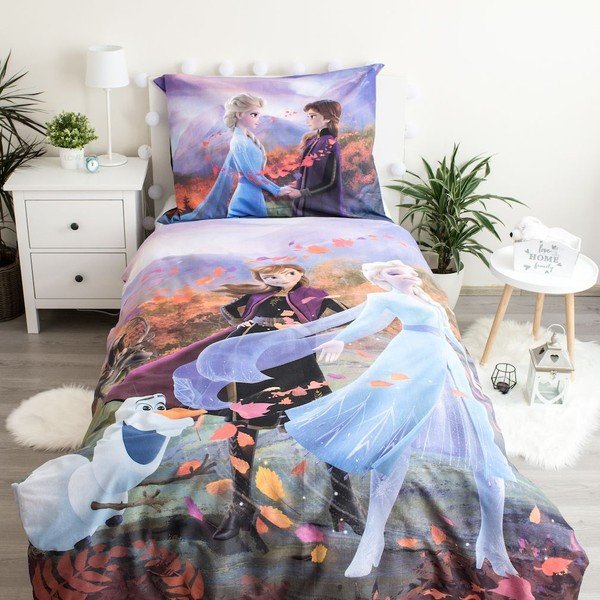 Biancheria da letto in cotone per bambini Wind, 140 x 200 cm Frozen - Jerry Fabrics-image-2
