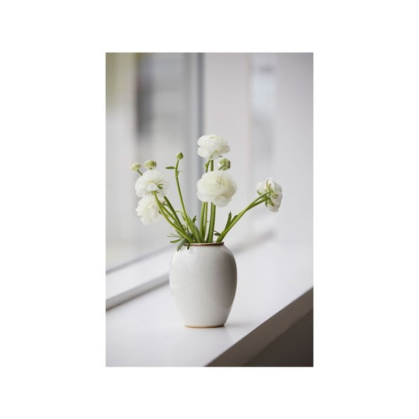 Vaso bianco in gres (altezza totale 12,5 cm) Gastro Cream – Bitz-image-2