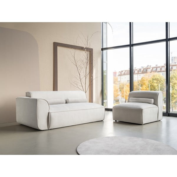 Chaise lounge componibile bianca (con penisola a sinistra) Flex Felix – Miuform-image-4