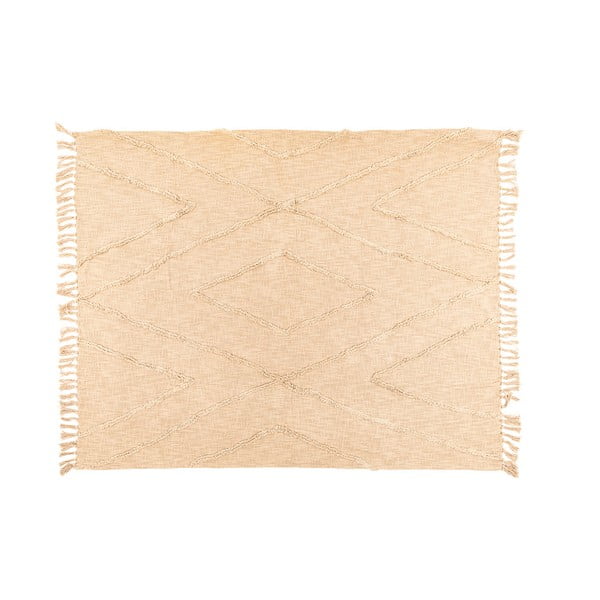 Copriletto in cotone beige per letto matrimoniale 250x260 cm Sahara - Tiseco Home Studio-image-1