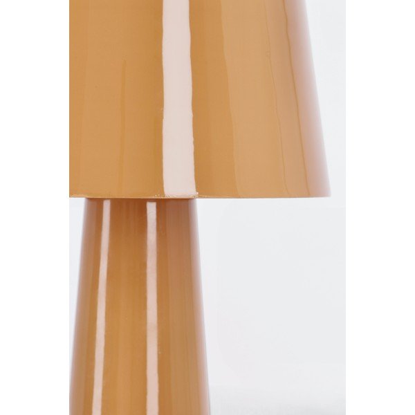 Lampada da tavolo LED arancione in metallo con paralume in metallo (altezza totale 51 cm) Turner – Bizzotto-image-3