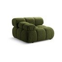 Modulo divano verde in tessuto bouclé (angolo sinistro) Bellis - Micadoni Home