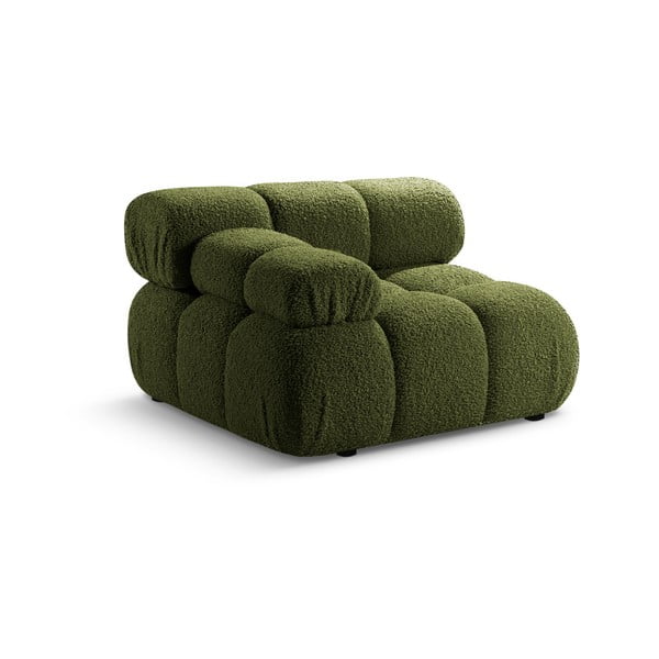 Modulo divano verde in tessuto bouclé (angolo sinistro) Bellis - Micadoni Home-image-4