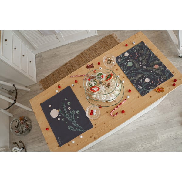 Tovagliette di stoffa con motivo natalizio in set da 2 35x45 cm Christmas Deco - Butter Kings-image-1