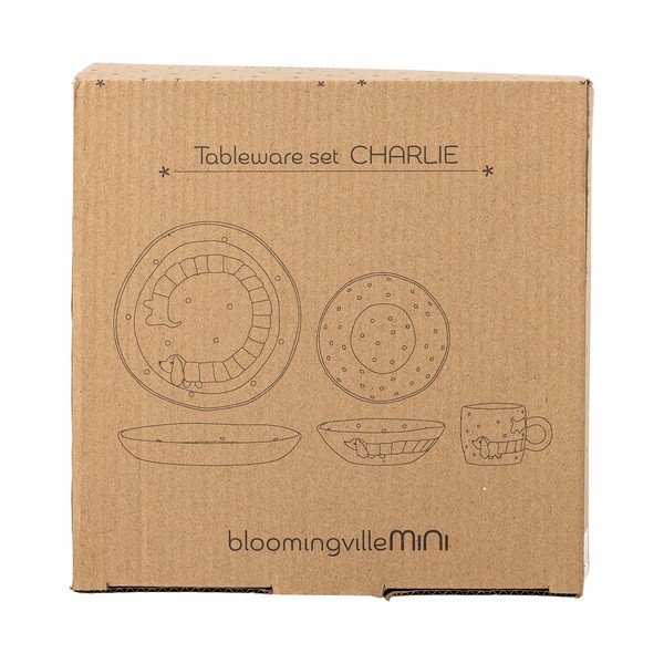 Set da pranzo per bambini in gres 3 pz Charlie – Bloomingville Mini-image-3
