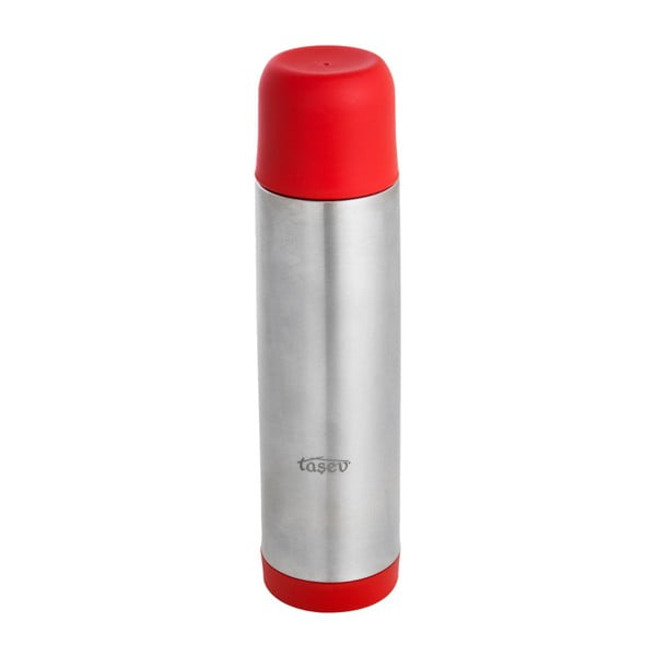 Bottiglia termica Telas in acciaio inox rosso, volume 500 ml - Tasev