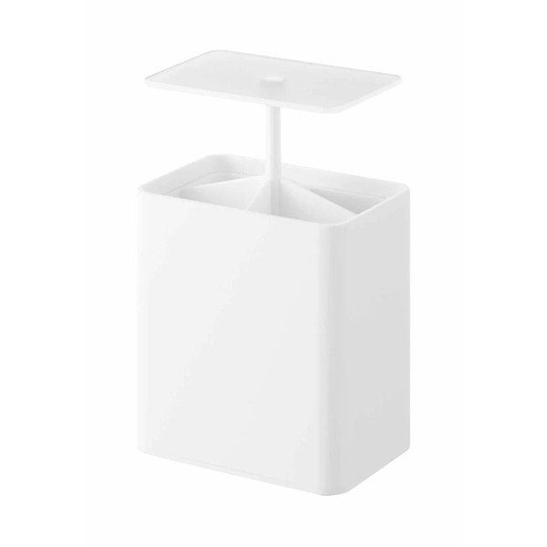 Organizer da bagno bianco in plastica per dischetti di cotone Tower – YAMAZAKI