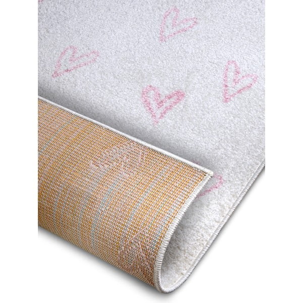 Tappeto per bambini rosa e bianco 120x170 cm Hearts - Hanse Home-image-4