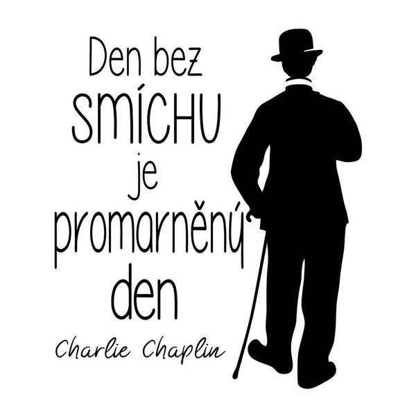 Adesivo da parete con citazione di Charlie Chaplin - Ambiance-image-1
