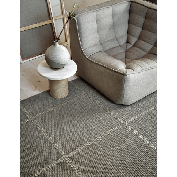 Passatoia da interno/esterno beige 70x150 cm Ada Dark Linen – Pappelina-image-2