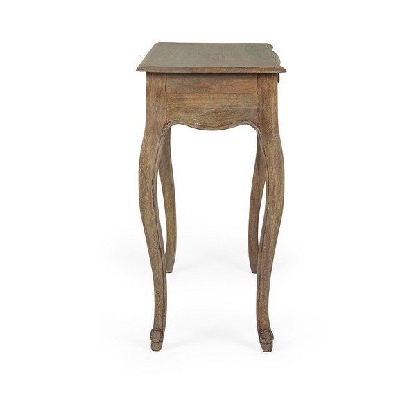 Tavolo consolle colore naturale scuro in mango massiccio 40x100 cm Domitille – Bizzotto-image-2