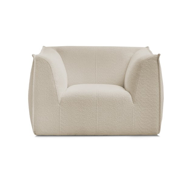 Poltrona beige con rivestimento in bouclé Giorgia – Bobochic Paris-image-3