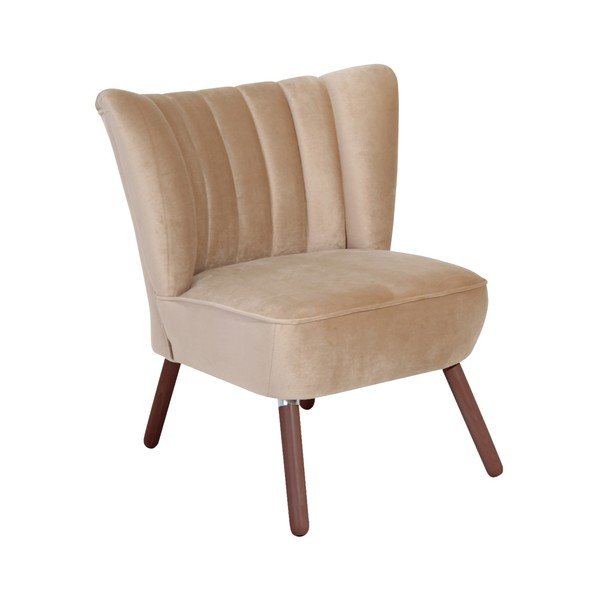 Poltrona beige Alessandro Velour - Max Winzer