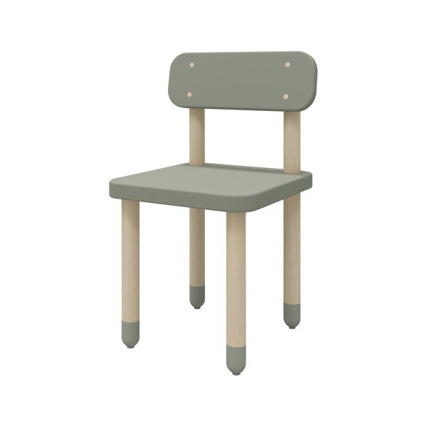 Sedia per bambini verde chiaro Dots - Flexa