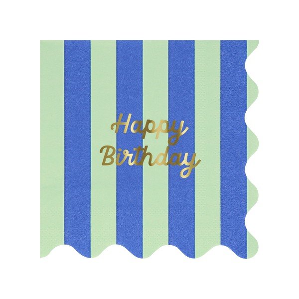 Tovaglioli di carta in set da 16 Happy Birthday - Meri Meri-image-2