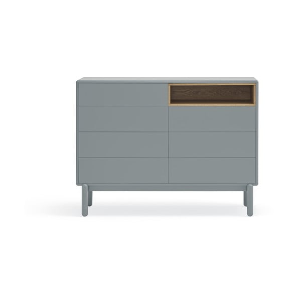 Cassettiera bassa blu-grigio 120x90 cm Corvo - Teulat