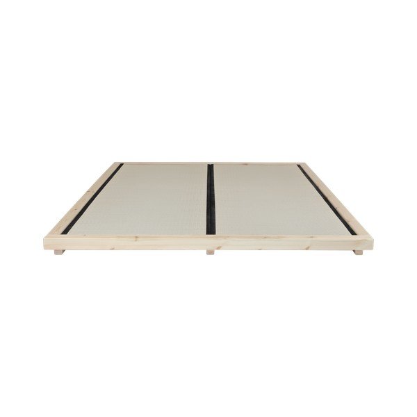 Letto matrimoniale in pino con materasso e tatami Dock Double Latex Natural Clear/Black, 160 x 200 cm - Karup Design-image-4