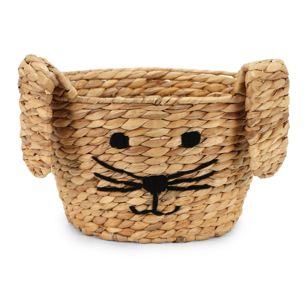 Cesto portagiochi da bambini in giacinto d'acqua di colore naturale ø 35x26 cm Rabbit - Compactor | Ceste per giocattoli