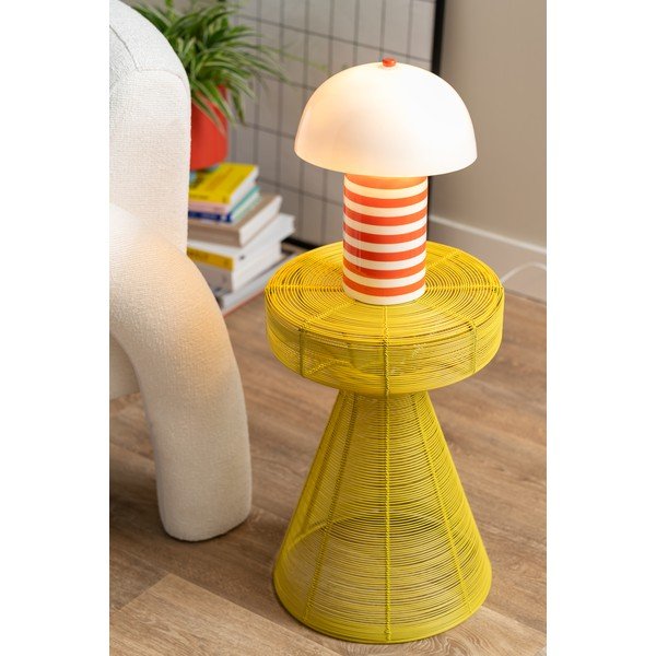 Tavolino rotondo in metallo ø 30,5 cm Cuerda Corcho – Leitmotiv-image-1