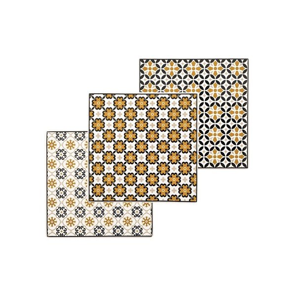 Set di 3 piatti da portata in porcellana , 10,5 x 10,5 cm Cera D'Api - Villa Altachiara