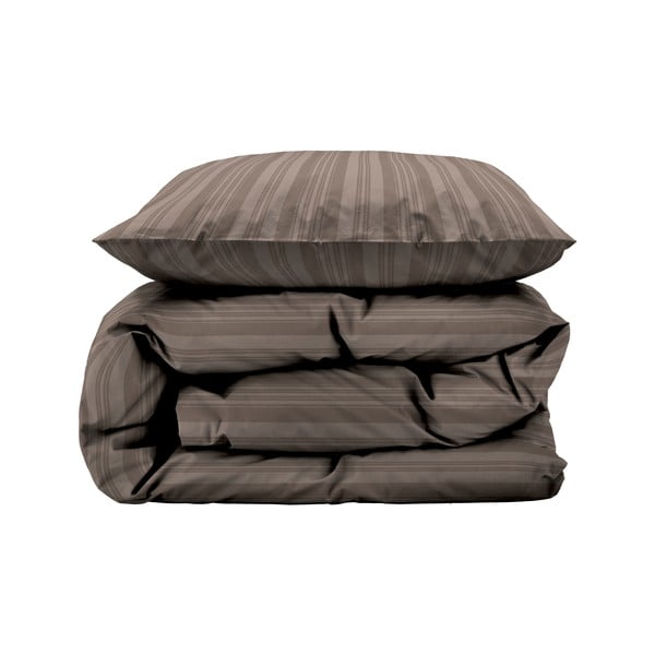 Set copripiumino e federa grigio tortora in tessuto damascato per letto singolo/per letto esteso 140x220 cm Noble – Södahl-image-2