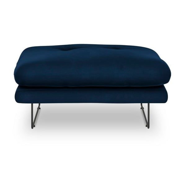 Královsky modrý puf se sametovým potahem Windsor & Co Sofas Gravity