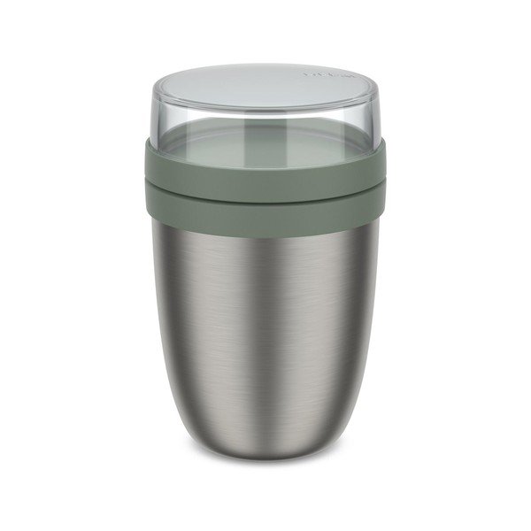 Borraccia termica argentata/color salvia in acciaio inox 500 ml Ellipse – Mepal