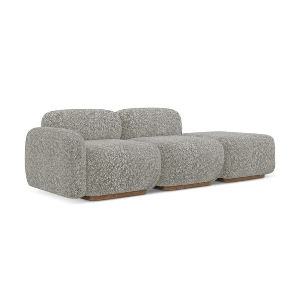 Chaise lounge componibile grigia (con penisola a sinistra) Ailani – Makamii-image-2