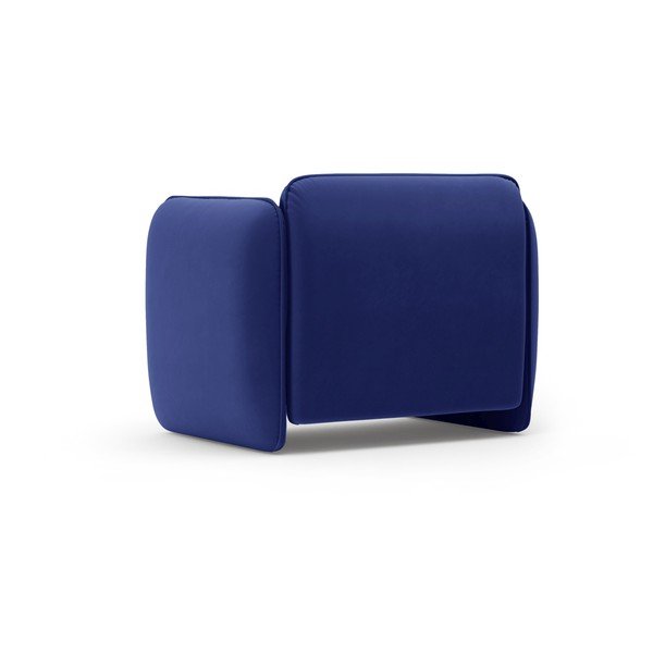 Poltrona blu con rivestimento in velluto Georgia – Micadoni -image-3