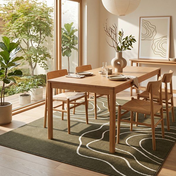 Tappeto verde 200x290 cm Pulse – ESTE-image-1