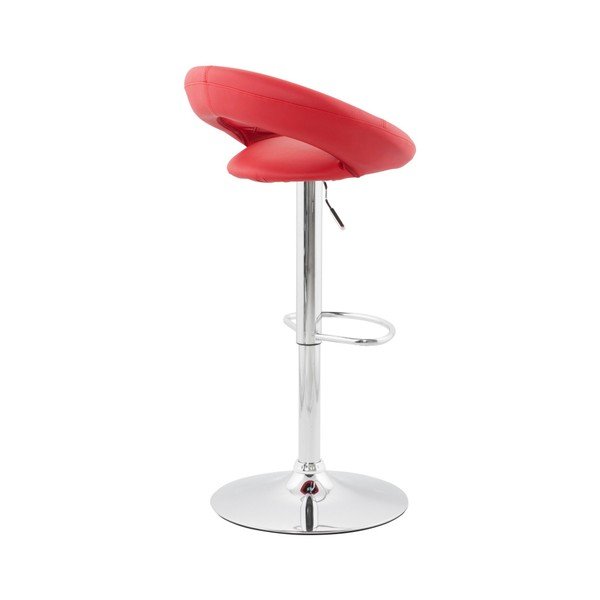 Sedia da bar rossa Atlantis - Kokoon-image-1