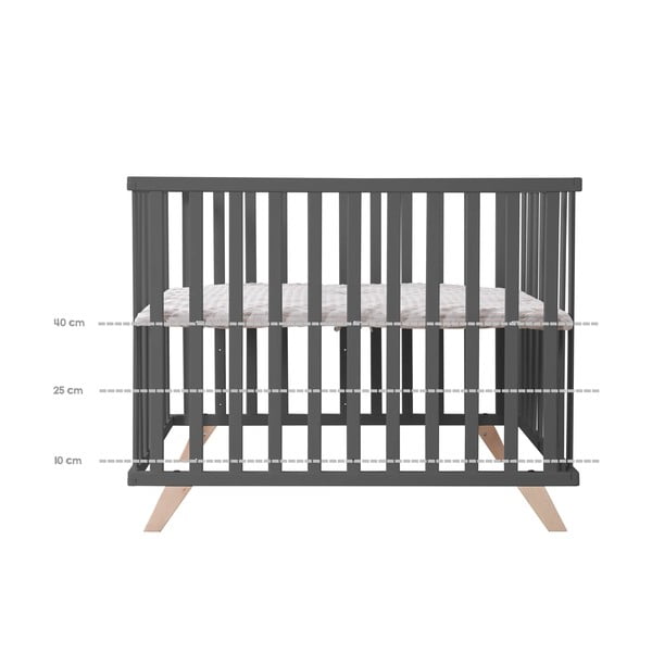 Box in legno di faggio grigio scuro 75x100 cm Lil Planet - Roba-image-3
