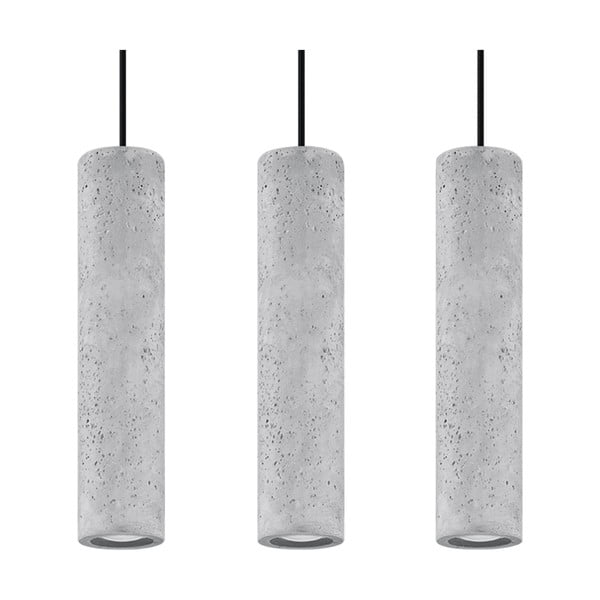 Lampada a sospensione in cemento, lunghezza 40 cm Fadre - Nice Lamps