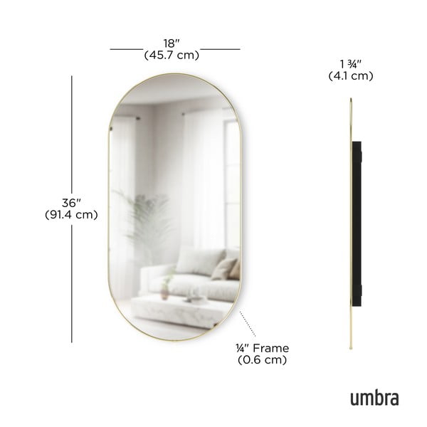 Specchio da parete 46x91 cm Hubba – Umbra-image-3
