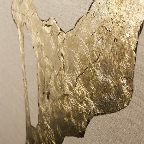 Quadro dipinto a mano 90x120 cm Wild Horizon Gold - Malerifabrikken-image-2