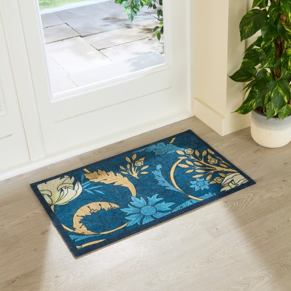 Zerbino 50x80 cm William Morris Blue – Artsy Doormats-image-1